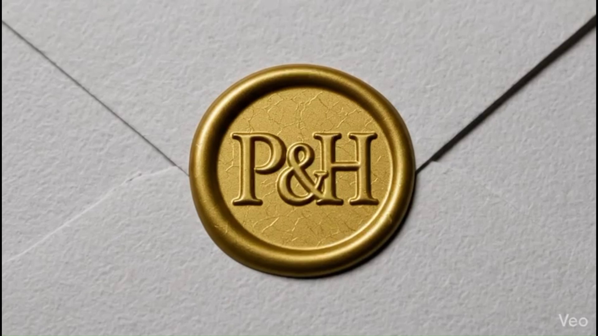 Verzegelde envelop met P&H wapen